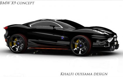 Агрессивный концепт BMW X9 от молодого дизайнера