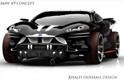 Агрессивный концепт BMW X9 от молодого дизайнера