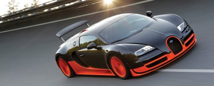 Новый рекорд скорости для серийных автомобилей от Bugatti Veyron 16.4 Super ...