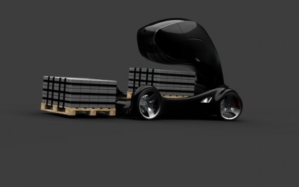 Концепт развозного грузовика ближайшего будущего - Honda Forklift