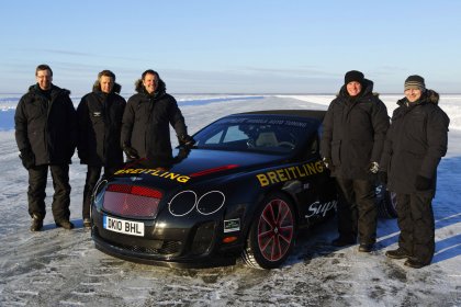 Bentley Super Sports принадлежит новый рекорд скорости на льду!