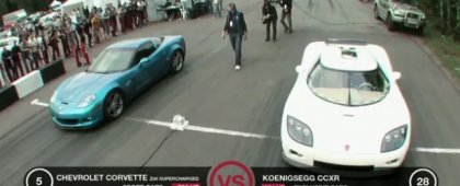 Видео: отечественный драг-рейсинг – Corvette Z06 и Koenigsegg CCXR