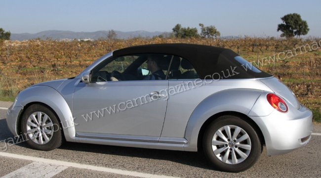 На дорогах замечен прототип открытой версии Volkswagen Beetle