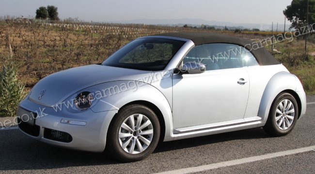 На дорогах замечен прототип открытой версии Volkswagen Beetle