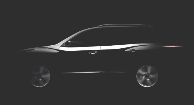 Опубликован первый тизер прототипа Nissan Pathfinder нового поколения