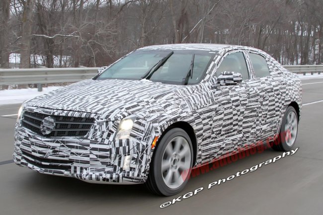 В интернет попала очередная порция фото Cadillac ATS 2013-го модельного года