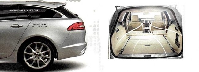 В сеть попали первые изображения Jaguar XF Sportbrake без камуфляжа