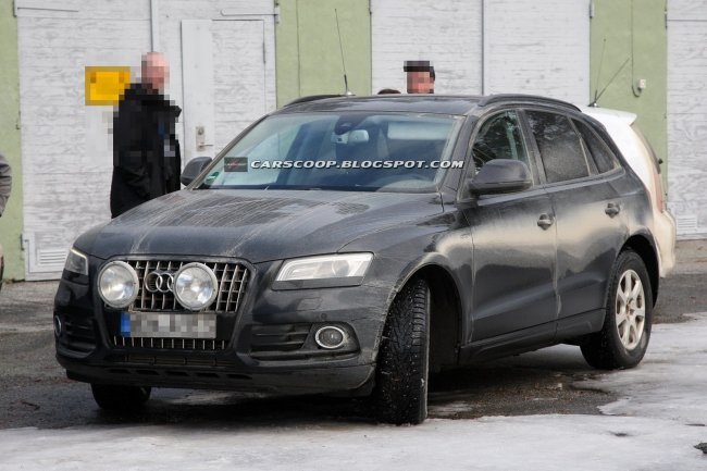 В сеть попали фотографии прототипа обновлённого кроссовера Audi Q5