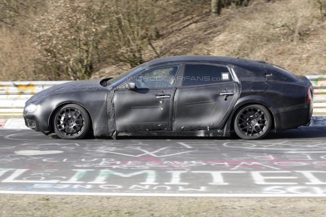Прототип нового Maserati Quattroporte замечен на Нюрбургринге