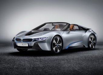 Официальные фотографии и скетчи открытой версии концепта BMW i8