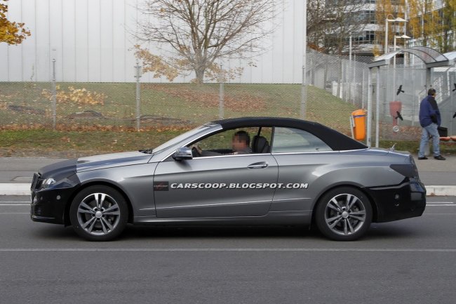 Шпионские фото нового кабриолета Mercedes-Benz E-Class