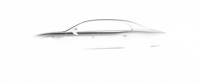 Bentley опубликовала тизер обновлённого седана Flying Spur