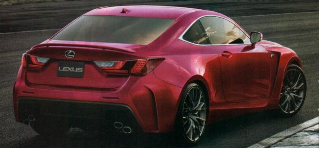 Появились первые изображения купе Lexus RC F без камуфляжа